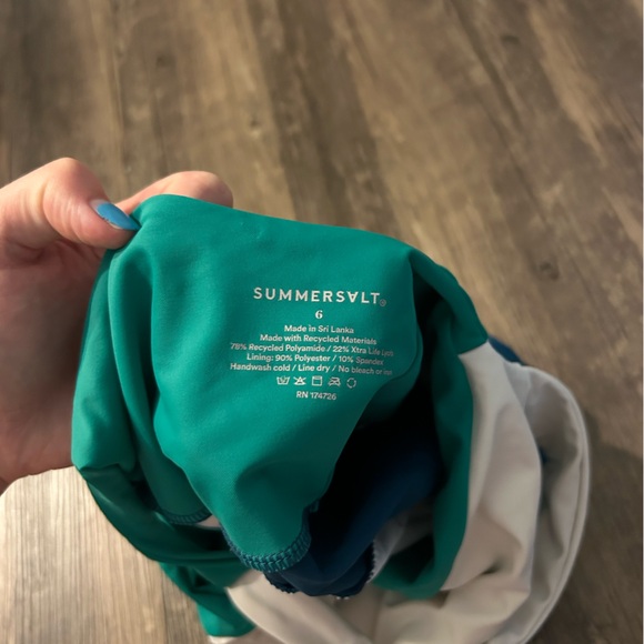 SUMMERSALT The Sidestroke One Piece Swimsuit Size 6 - Picture 4 of 5